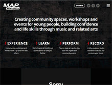 Tablet Screenshot of musicartsproject.com